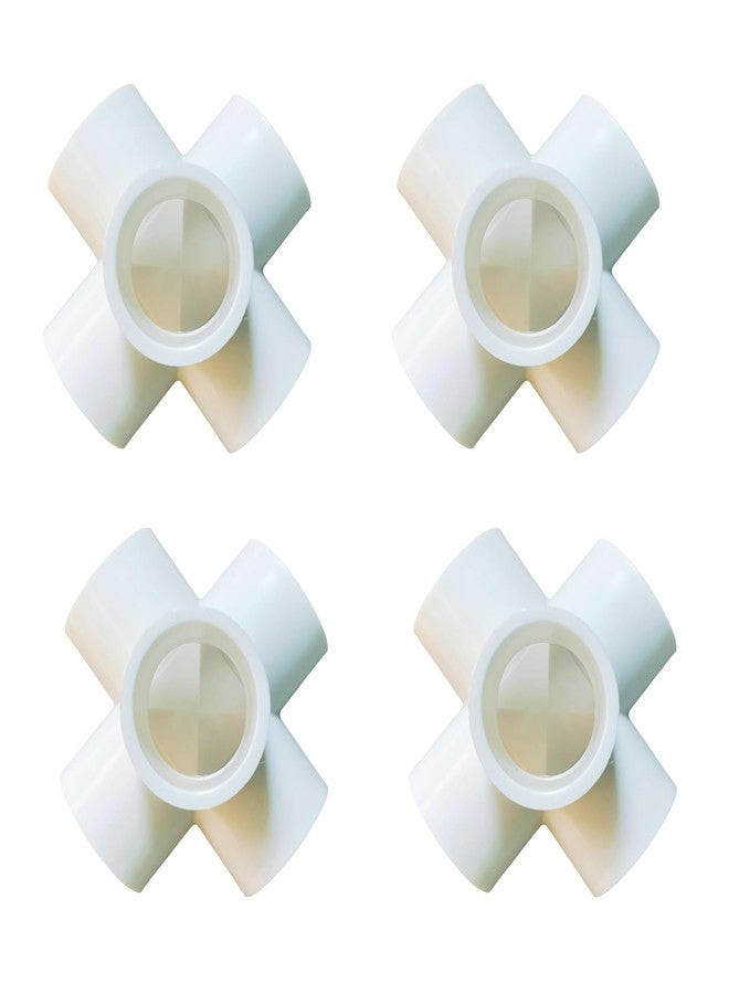 Aitchcy 5 Way PVC Elbow 25mm | 5Way elbow for PVC pipe having Outer Diameter of 25mm or 26mm | PVC Pipe Joint | Five way Connector for Furnitures & Structures | 5 side Connectors (25 mm 4pc Pack) - Image 1